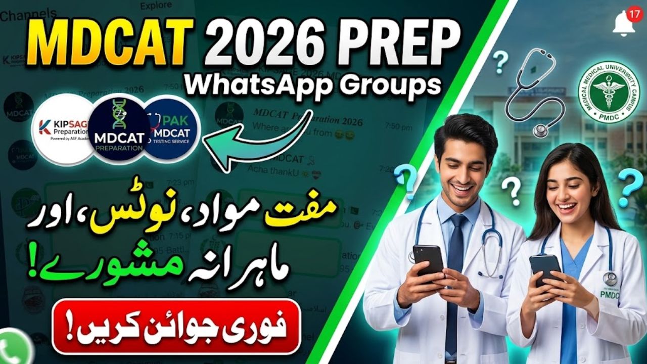Active MDCAT WhatsApp Group Links 2026
