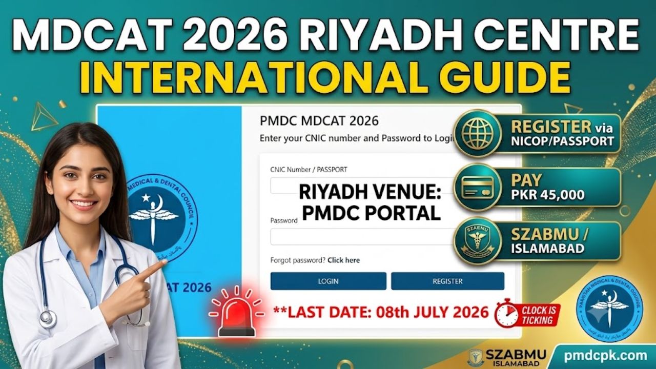 PMDC MDCAT 2026 International Students Guide