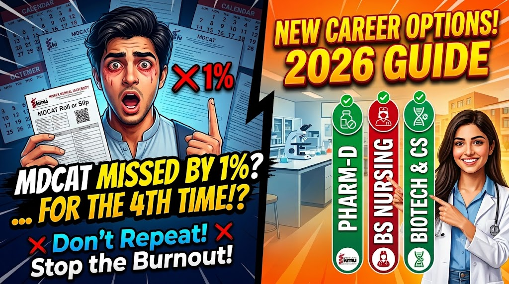Career Options After MDCAT Failure